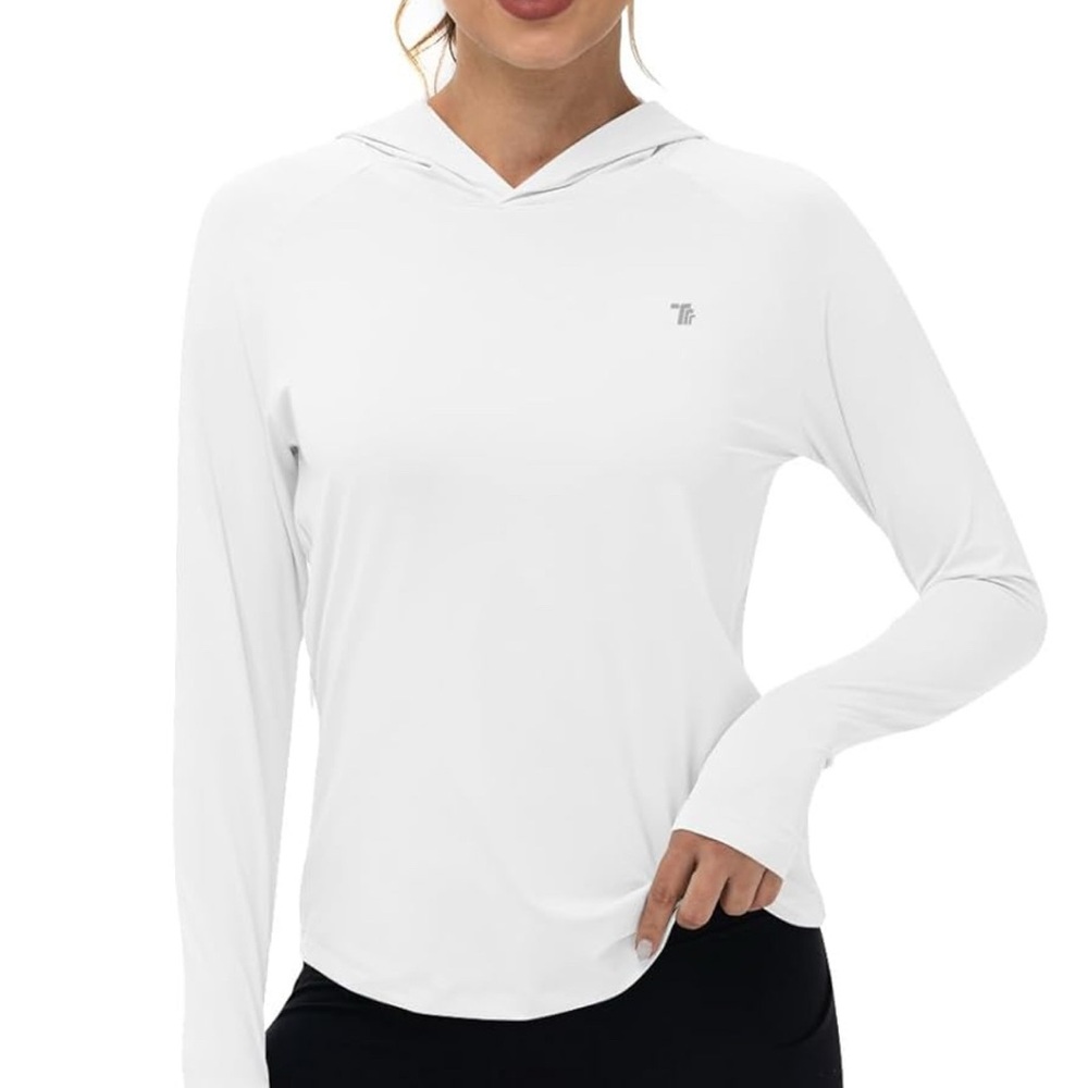 Womens UPF 50+ Sun Protection Hoodie Shirt